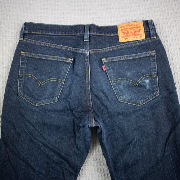Levi's 541 Athletic Tape Faded Denim Jeans 34x34 - Picture 7 of 8
